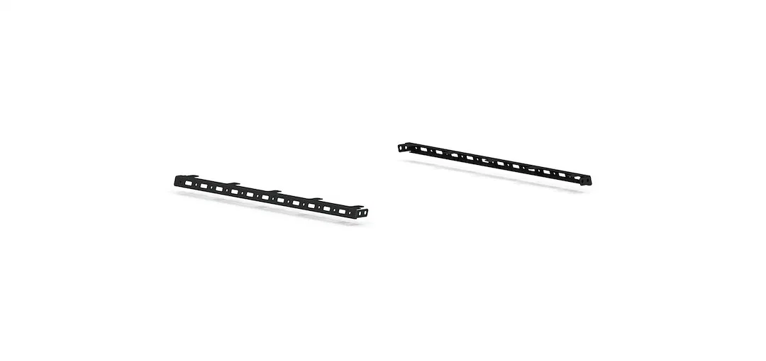 500BRS-TLMK-415 – ROAD ARMOR Tie Down Track, Upper Rails 41-1/2 Inch Length Powder Coated Black Steel Set of 2